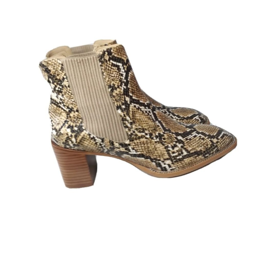 Vince Camuto Jentilliy Ankle Boots Python Print Bootie Women's Size 11 M